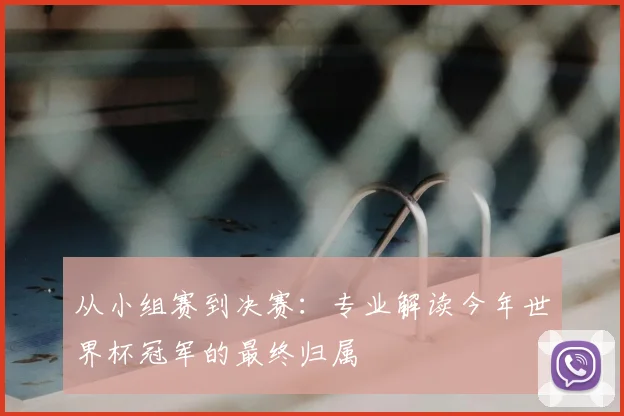 从小组赛到决赛:专业解读今年世界杯冠军的最终归属